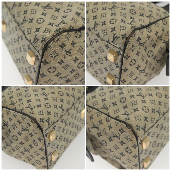 LOUIS VUITTON Monogram Mini Josephine PM Hand Bag Blue - Picture 16 of 16